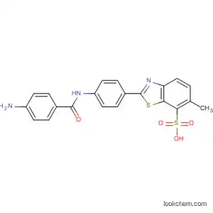 Molecular Structure of 65402-15-5 (7-Benzothiazolesulfonic acid,
2-[4-[(4-aminobenzoyl)amino]phenyl]-6-methyl-)