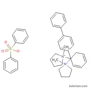 Molecular Structure of 65449-04-9 (Pyrrolidinium, 1,1'-[1,1':4',1''-terphenyl]-4,4''-diylbis[1-methyl-,
dibenzenesulfonate)