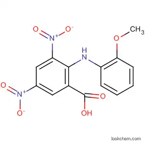 Molecular Structure of 65462-57-9 (Benzoic acid, 2-[(2-methoxyphenyl)amino]-3,5-dinitro-)