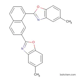 Molecular Structure of 65475-05-0 (Benzoxazole, 2,2'-(1,7-naphthalenediyl)bis[5-methyl-)