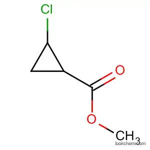 Molecular Structure of 65475-64-1 (Cyclopropanecarboxylic acid, 2-chloro-, methyl ester, trans-)