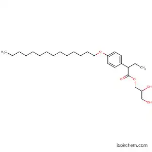 Molecular Structure of 65686-23-9 (Benzenebutanoic acid, 4-(tetradecyloxy)-, 2,3-dihydroxypropyl ester)