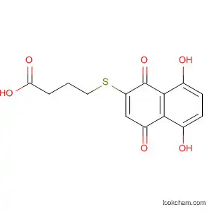 Molecular Structure of 65758-35-2 (Butanoic acid,
4-[(1,4-dihydro-5,8-dihydroxy-1,4-dioxo-2-naphthalenyl)thio]-)