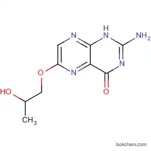 Molecular Structure of 65783-43-9 (4(1H)-Pteridinone, 2-amino-6-(2-hydroxypropoxy)-)
