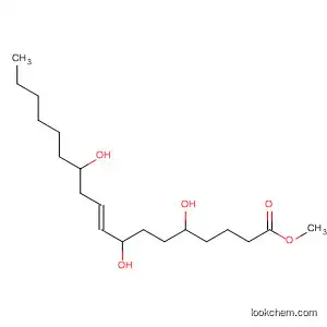 Molecular Structure of 65783-75-7 (9-Octadecenoic acid, 5,8,12-trihydroxy-, methyl ester, (E)-)