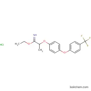 Molecular Structure of 65790-11-6 (Propanimidic acid, 2-[4-[4-(trifluoromethyl)phenoxy]phenoxy]-, ethyl
ester, hydrochloride)