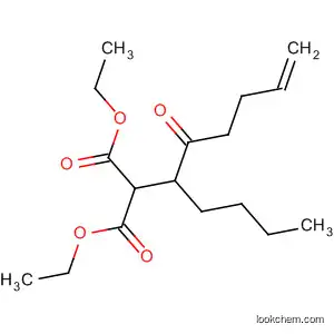 Molecular Structure of 65790-20-7 (Propanedioic acid, (1-oxo-4-pentenyl)pentyl-, diethyl ester)