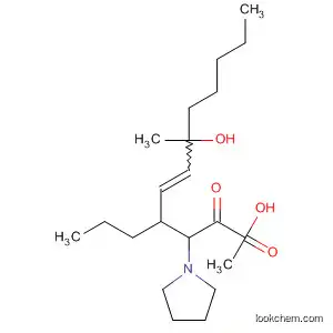 Molecular Structure of 65791-32-4 (3-Pyrrolidineheptanoic acid,
4-(3-hydroxy-3-methyl-1-octenyl)-1-methyl-2-oxo-)
