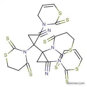Molecular Structure of 65791-73-3 (2H-1,3-Thiazine-2,4(3H)-dithione,
3,3'-[1,2-ethanediylbis[nitrilo(dihydro-2-thioxo-2H-1,3-thiazin-3(4H)-yl-4-
ylidene)-2,1-ethanediyl]]bis[dihydro-)