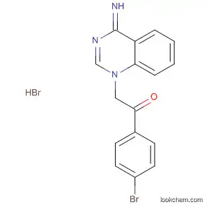 Molecular Structure of 65791-89-1 (Ethanone, 1-(4-bromophenyl)-2-(4-imino-1(4H)-quinazolinyl)-,
monohydrobromide)