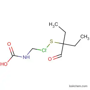 Molecular Structure of 65839-24-9 (Carbamic chloride, [(1-ethyl-1-formylpropyl)thio]methyl-)