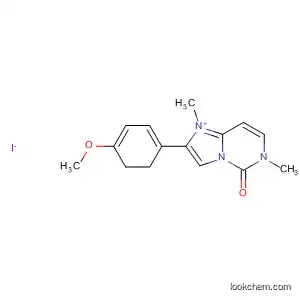 Molecular Structure of 65886-95-5 (Imidazo[1,2-c]pyrimidinium,
5,6-dihydro-2-(4-methoxyphenyl)-1,6-dimethyl-5-oxo-, iodide)