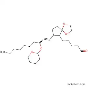 Molecular Structure of 65922-14-7 (1,4-Dioxaspiro[4.4]nonane-6-pentanal,
7-[3-[(tetrahydro-2H-pyran-2-yl)oxy]-1-decenyl]-)