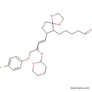 1,4-Dioxaspiro[4.4]nonane-6-pentanal,
7-[4-(4-fluorophenoxy)-3-[(tetrahydro-2H-pyran-2-yl)oxy]-1-butenyl]-