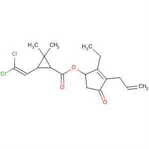 Cyclopropanecarboxylic acid, 3-(2,2-dichloroethenyl)-2,2-dimethyl-,
2-ethyl-4-oxo-3-(2-propenyl)-2-cyclopenten-1-yl ester