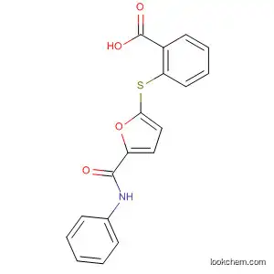 Molecular Structure of 66074-57-5 (Benzoic acid, 2-[[5-[(phenylamino)carbonyl]-2-furanyl]thio]-)