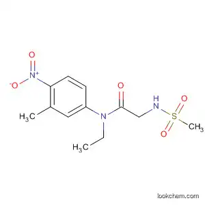 Molecular Structure of 66074-87-1 (Acetamide,
N-ethyl-N-(3-methyl-4-nitrophenyl)-2-[(methylsulfonyl)amino]-)
