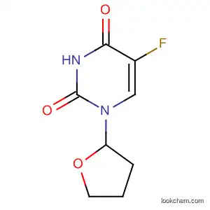 Molecular Structure of 66096-79-5 (2,4(1H,3H)-Pyrimidinedione, 5-fluorodihydro-1-(tetrahydro-2-furanyl)-)