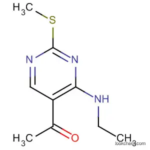 Molecular Structure of 66116-75-4 (Ethanone, 1-[4-(ethylamino)-2-(methylthio)-5-pyrimidinyl]-)