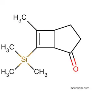 Molecular Structure of 66116-87-8 (Bicyclo[3.2.0]hept-6-en-2-one, 6-methyl-7-(trimethylsilyl)-)