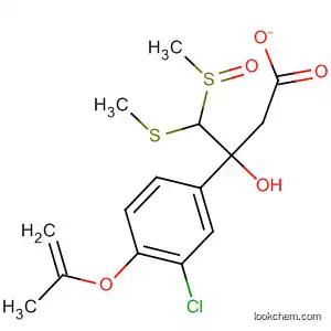 Molecular Structure of 66118-73-8 (Benzenemethanol,
3-chloro-a-[(methylsulfinyl)(methylthio)methyl]-4-(2-propenyloxy)-,
acetate)