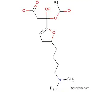 Molecular Structure of 66356-52-3 (2-Furanmethanol, 5-[4-(dimethylamino)butyl]-, acetate (ester))