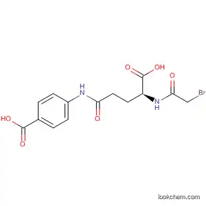 Molecular Structure of 66447-27-6 (Benzoic acid, 4-[[4-[(bromoacetyl)amino]-4-carboxy-1-oxobutyl]amino]-,
(S)-)