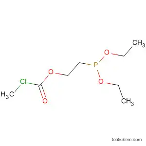 Molecular Structure of 66461-66-3 (Carbonochloridic acid, 2-(diethoxyphosphinyl)ethyl ester)