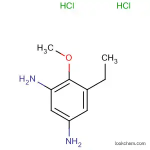 Molecular Structure of 66486-88-2 (1,3-Benzenediamine, 5-ethyl-4-methoxy-, dihydrochloride)