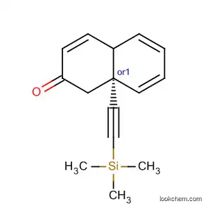 Molecular Structure of 66530-01-6 (2(1H)-Naphthalenone, octahydro-8a-[(trimethylsilyl)ethynyl]-, cis-)