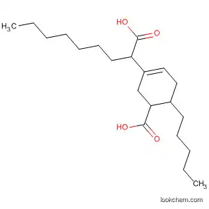 Molecular Structure of 66734-28-9 (2-Cyclohexene-1-nonanoic acid, 5-carboxy-4-pentyl-)