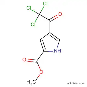 Molecular Structure of 66832-09-5 (1H-Pyrrole-2-carboxylic acid, 4-(trichloroacetyl)-, methyl ester)