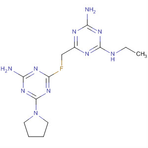 1,3,5-Triazine-2,4-diamine,  6-[[4-amino-6-(1-pyrrolidinyl)-1,3,5-triazin-2-yl]fluoromethyl]-N-ethyl-