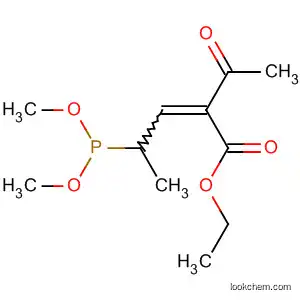 Molecular Structure of 67176-48-1 (2-Pentenoic acid, 2-acetyl-4-(dimethoxyphosphinyl)-, ethyl ester)