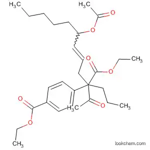 Molecular Structure of 67364-94-7 (Benzenepentanoic acid,
a-acetyl-a-[4-(acetyloxy)-2-nonenyl]-4-(ethoxycarbonyl)-, ethyl ester)