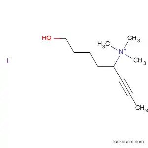 Molecular Structure of 67385-83-5 (1-Pentanaminium, 5-hydroxy-N,N,N-trimethyl-1-(1-propynyl)-, iodide)