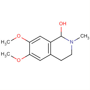 Molecular Structure of 109741-33-5 (1-Isoquinolinol, 1,2,3,4-tetrahydro-6,7-dimethoxy-2-methyl-)