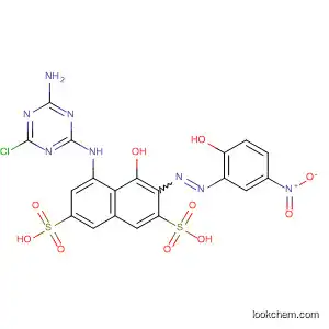 2,7-Naphthalenedisulfonic acid,
5-[(4-amino-6-chloro-1,3,5-triazin-2-yl)amino]-4-hydroxy-3-[(2-hydroxy-5
-nitrophenyl)azo]-