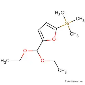 Molecular Structure of 13529-05-0 (Silane, [5-(diethoxymethyl)-2-furanyl]trimethyl-)