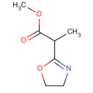 Molecular Structure of 17612-21-4 (2-Oxazolepropanoic acid, 4,5-dihydro-, methyl ester)