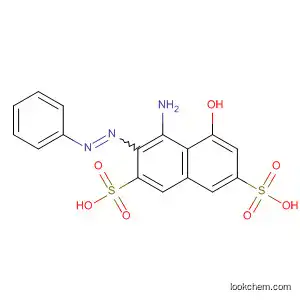 Molecular Structure of 38304-37-9 (2,7-Naphthalenedisulfonic acid, 4-amino-5-hydroxy-3-(phenylazo)-)