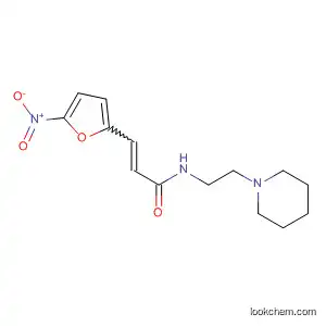 Molecular Structure of 38898-05-4 (2-Propenamide, 3-(5-nitro-2-furanyl)-N-[2-(1-piperidinyl)ethyl]-)