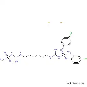 Molecular Structure of 38901-23-4 (2,4,11,13-Tetraazatetradecanediimidamide,
N,N''-bis(4-chlorophenyl)-3,12-diimino-, dihydrofluoride)