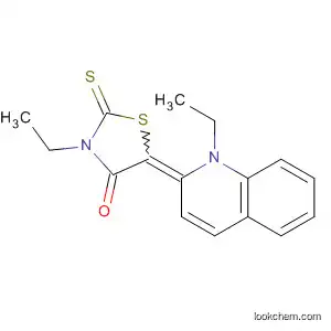 Molecular Structure of 4095-74-3 (4-Thiazolidinone, 3-ethyl-5-(1-ethyl-2(1H)-quinolinylidene)-2-thioxo-)