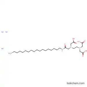 Molecular Structure of 52584-02-8 (Glycine,
N-[2-[bis(carboxymethyl)amino]ethyl]-N-[2-(octadecylamino)-2-oxoethyl]
-, trisodium salt)