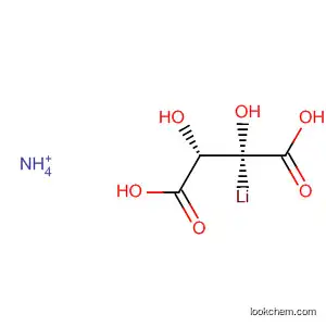 Molecular Structure of 59659-56-2 (Butanedioic acid, 2,3-dihydroxy- (2R,3R)-, ammonium lithium salt)