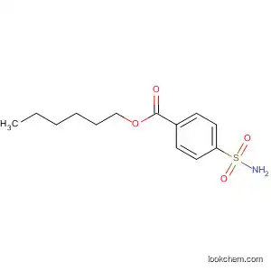 Molecular Structure of 59777-61-6 (Benzoic acid, 4-(aminosulfonyl)-, hexyl ester)