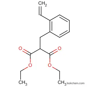 Molecular Structure of 59991-10-5 (Propanedioic acid, [(ethenylphenyl)methyl]-, diethyl ester)