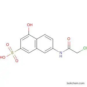 Molecular Structure of 6259-48-9 (2-Naphthalenesulfonic acid, 7-[(chloroacetyl)amino]-4-hydroxy-)