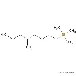 Molecular Structure of 67592-31-8 (Silane, trimethyl(5-methyloctyl)-)